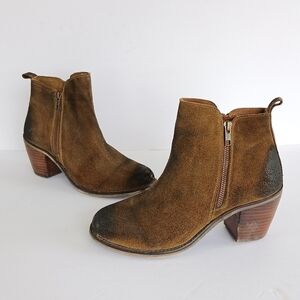 Diba True Leather Ankle Boots Western Size 7